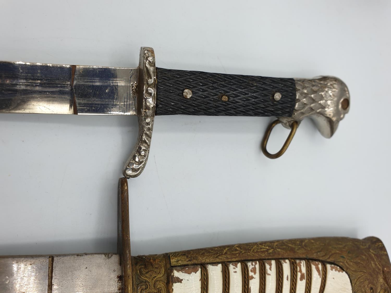 2 military daggers unknown origins, one with hangers - Image 5 of 6