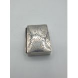 Silver pill box