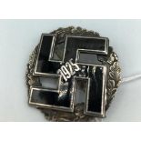 1925 Swastica enamel badge