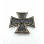 WW2 Engraved Iron cross 1.3.44 broken pin