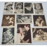 5x original promotional photo's of Greta Garbo plus 2 Kensitas cigarette cards, a cinema cavalcade