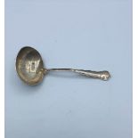 Antique London silver ladle 338g