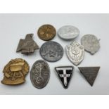 Selection of 10 German WWII day badges