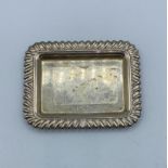 Small rectangular silver tray