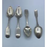 4 George III set Irish spoons, Samuel Neville Dublin 1804