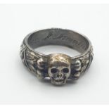 World War II silver SS Honour ring