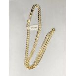 9K YELLOW GOLD CURB CHAIN, WEIGHT 14.8G AND 20" LONG, 6MM WIDTH ECN 142
