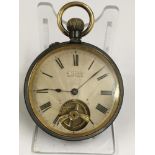 French 8 day Brevet pocket watch with top wind, needs attention