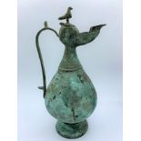 Cooper wine jug (believed to be Roman), weight 536g and H26 x W13cm approx