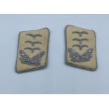 Pair of Luftwaffe lapel flashes (replicas)