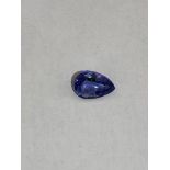 PEAR SHAPED TANZANITE LOOSE STONE 5.02CT