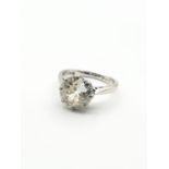 A 2.2ct diamond solitaire ring in 18ct white gold setting