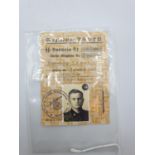 WW2 SS Ausweis NSDAP pass (replica)