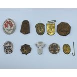 Interesting selection of 10x 1930's pins and day badges some need pins reattaching