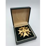 Replica of the gold Spanish star with daggers awarded mainly to the Luftwaffe during the Spanish