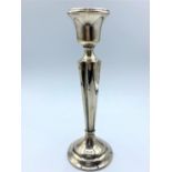 English silver candlestick, hallmarked Birmingham.1918