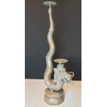 Chinese Dragon candle holder, with a weight of 1.64kg