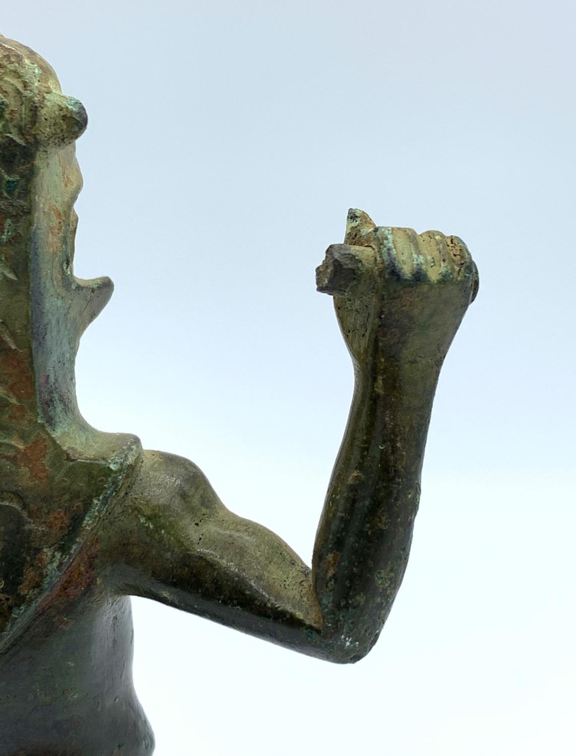 Early depiction of the lizard God in bronze, weighs 212g and is 12cm high. - Image 7 of 9