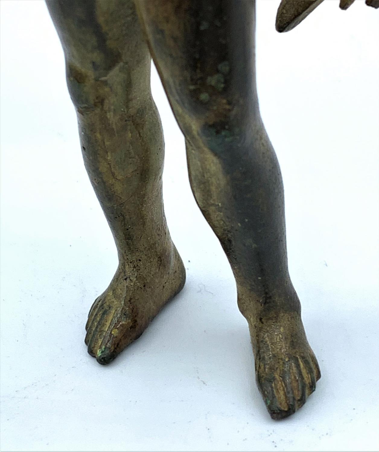 Early depiction of the lizard God in bronze, weighs 212g and is 12cm high. - Image 9 of 9