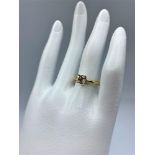 18ct yellow gold expandable ring mount, suitable for a solitaire , the weight is 4 grams.