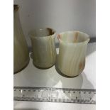 Marble Onyx Set of Jug and 2 Cups (ECN 352)