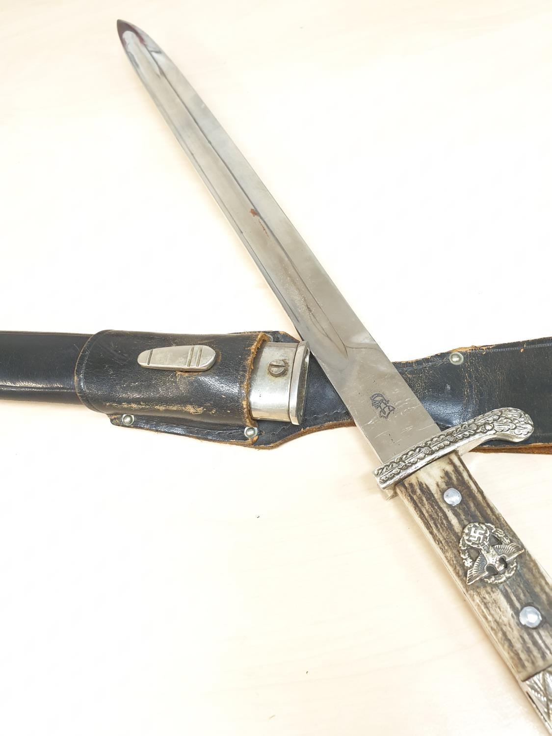 WW2 German Police dress bayonet marked by Paul Weyersberg Kirschbaum & Cie. Solingen.With original - Image 14 of 18