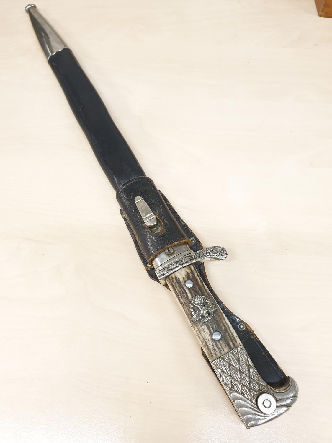 WW2 German Police dress bayonet marked by Paul Weyersberg Kirschbaum & Cie. Solingen.With original - Image 2 of 18