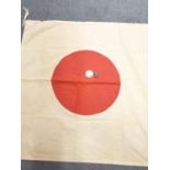 Japanese flag plus pin badge and 1935 5 RM coin (3)