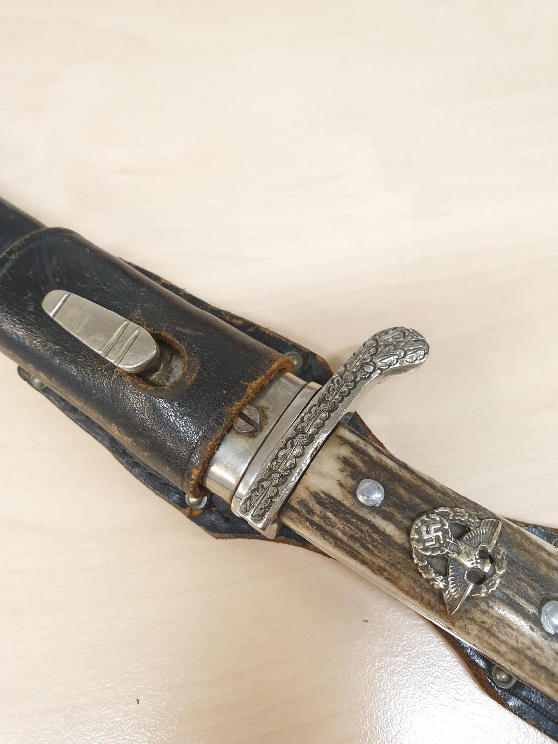 WW2 German Police dress bayonet marked by Paul Weyersberg Kirschbaum & Cie. Solingen.With original - Image 8 of 18