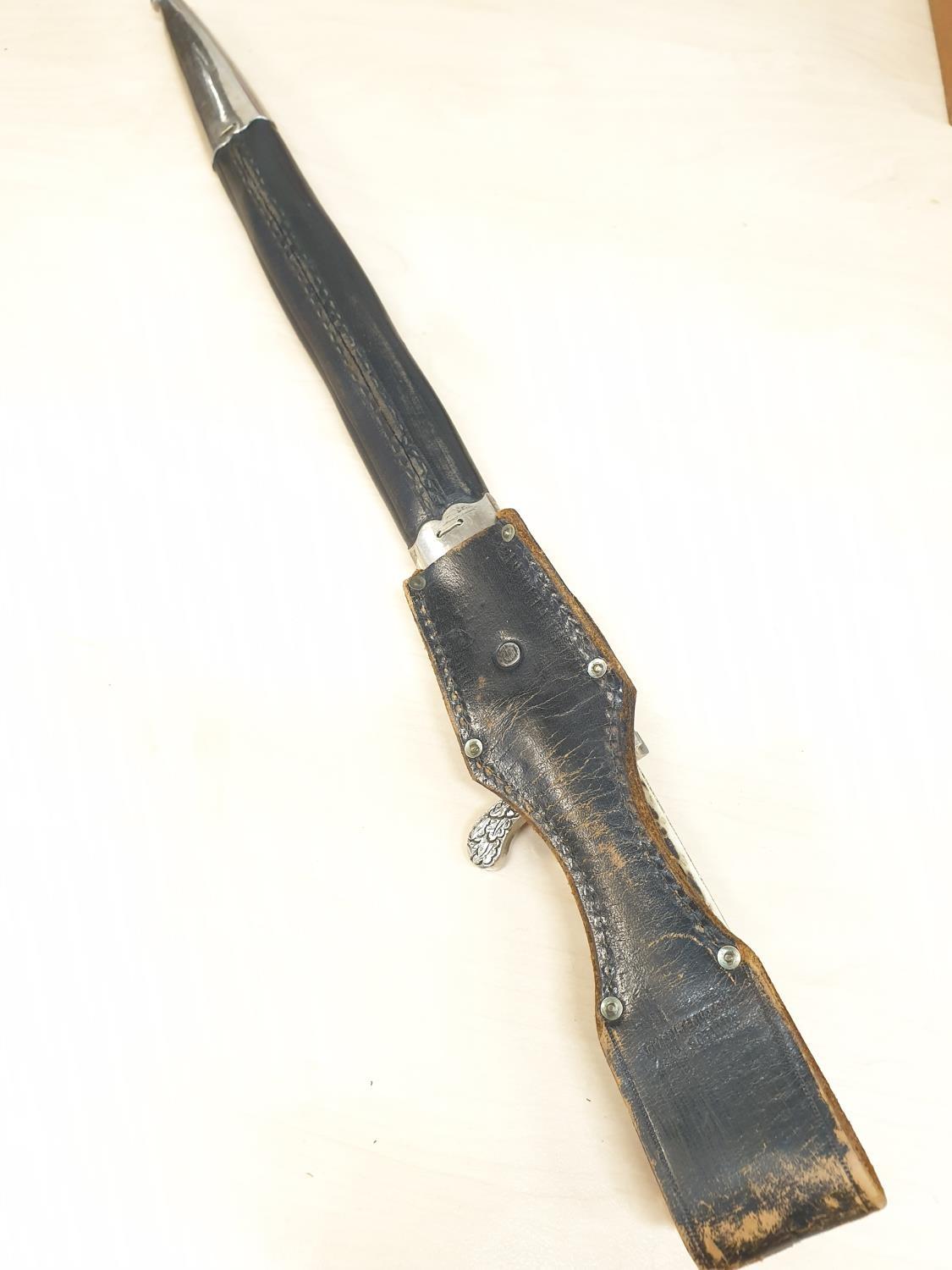 WW2 German Police dress bayonet marked by Paul Weyersberg Kirschbaum & Cie. Solingen.With original - Image 4 of 18