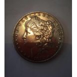 United States Morgan silver dollar 1882, Philadelphia mint, extra fine condition.