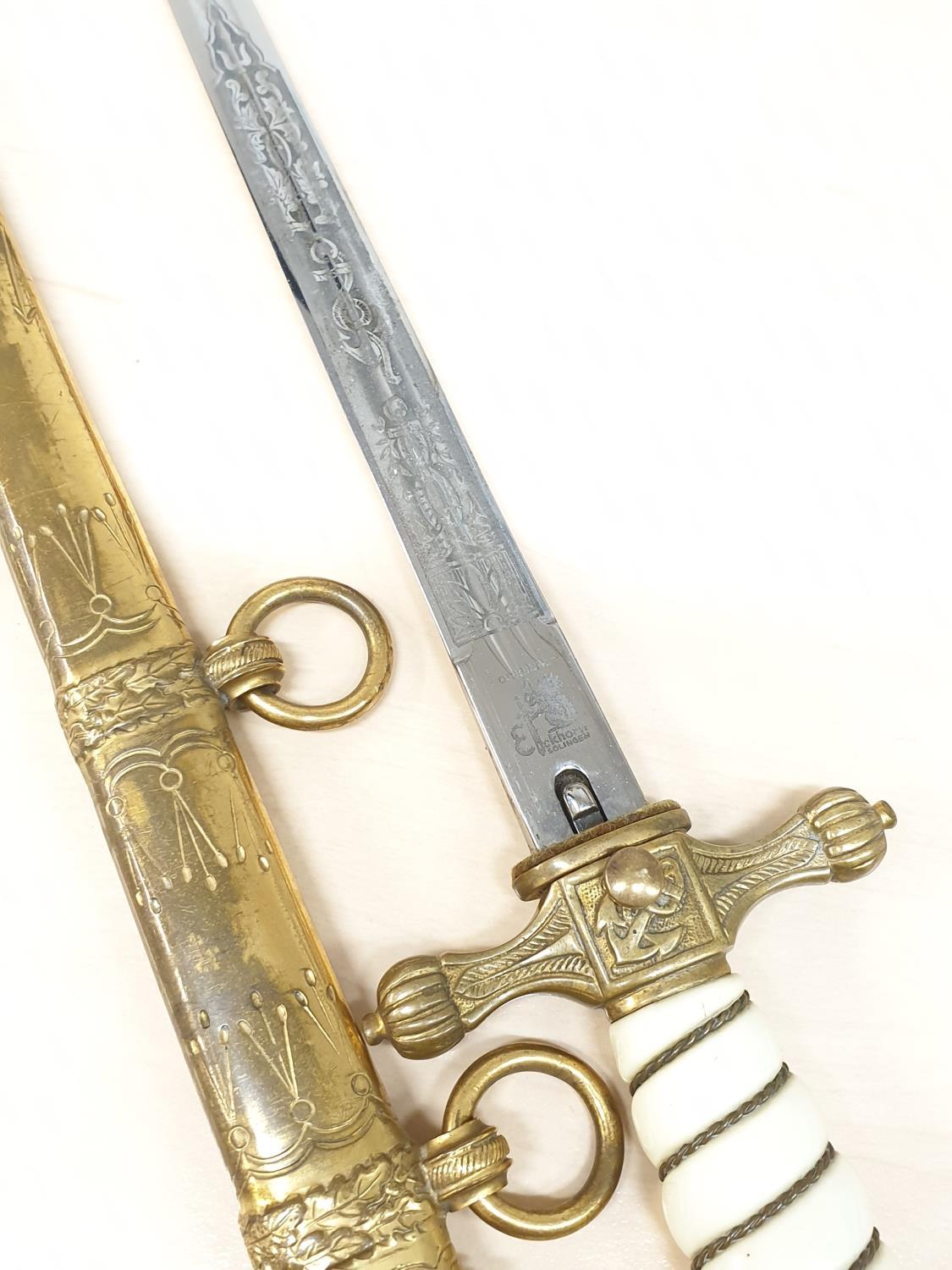 Naval dagger maker Eickhorn, approx 41cm in length - Image 11 of 17