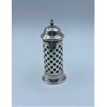 1919 Silver pepper pot hallmarked silver with green glass liner