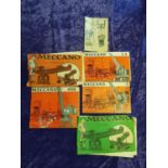 Meccano vintage manuals / instructions for sets No. 1, 2/3, 4/5/6, No.5 outfit & No.5a Accessory