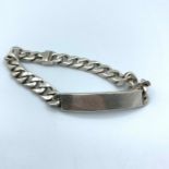 Traditional Silver I.D. Bracelet. 28g 18cms