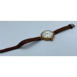1961 Waltham 9ct Rose Gold Wrist Watch (Overwound) From Transitional Period.