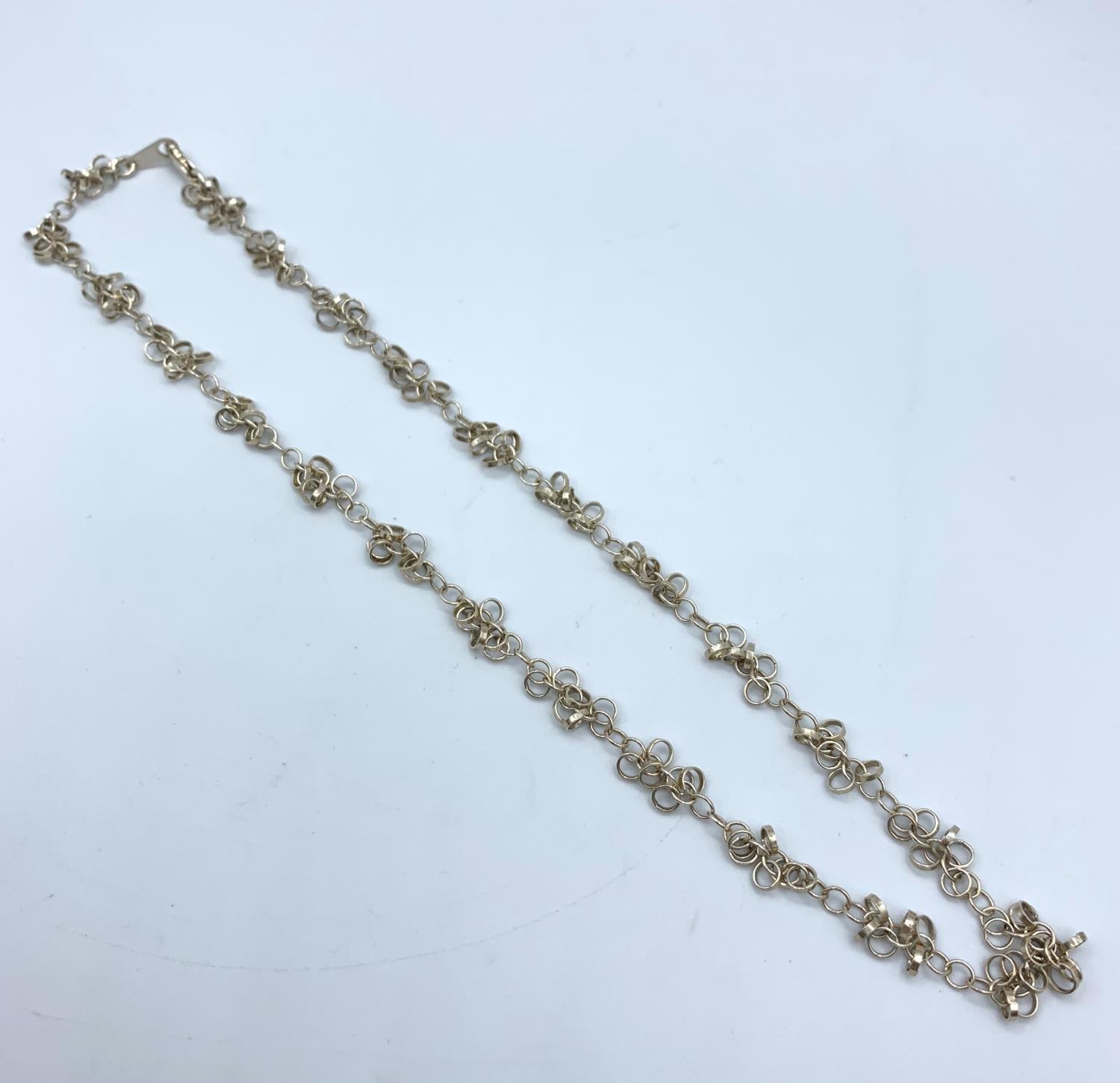 Ornate Silver Necklace 7.7g, 18cm