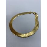 14ct Yellow Gold Flat Bracelet 10.4g, 20cm