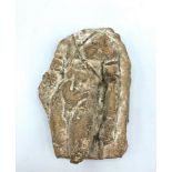 Ancient carved stone artefact in the shape of a warrior 12cm H