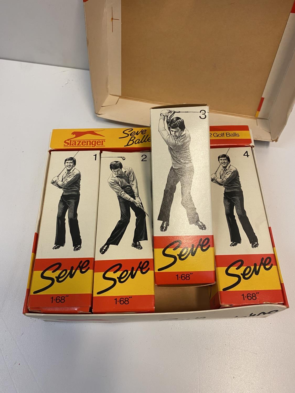 Vintage Seve Ballesteros Slazenger Golf Balls Box of 12 Unused . Size 1.68. 12 Golf Balls - Image 6 of 8