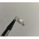 18k white and yellow gold with 1.40ct diamonds, weight 6.5g and size N