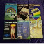 Early computer magazines from early 1980s, to include BBC Acorn user (No.1 issue July 1982) BeeBug