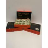 18 x (3x6) vintage Slazenger Plus individually wrapped golf balls in original wrapping and box (18)