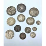 Mixed lot of coins to include examples of Georgian and Victorian and early 20th C (34)