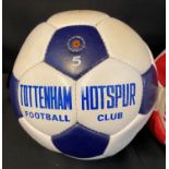 Tottenham Hotspur FC vintage signed leather football, signed by the 1977 Tottenham team