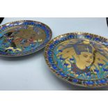 Legends of the Nile collectors plates 1990 Compton & Woodhouse Pair of Egyptian plates Nefertiti &