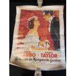 Vintage French film poster Greta Garbo & Robert Taylor