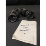 Vintage binoculars 8 x 40 coated optics Westwood in original leatherette case