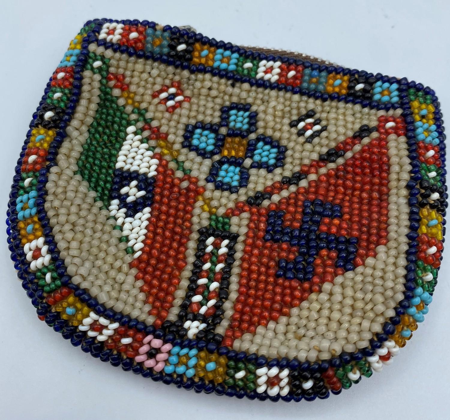 Italian - Nazi Relic. A Bead Work Purse Bearing Italian and Nazi and Flags with a 1939 Date. - Image 5 of 20