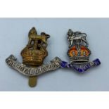 Royal Dragoons Cap Badge circa 1935 together with a silver Royal Dragoon sweetheart brooch